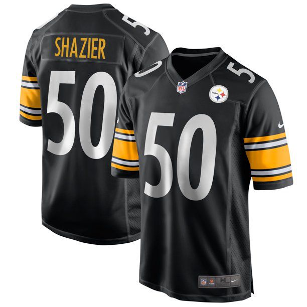 Men Pittsburgh Steelers #50 Ryan Shazier Nike Black Game NFL Jersey